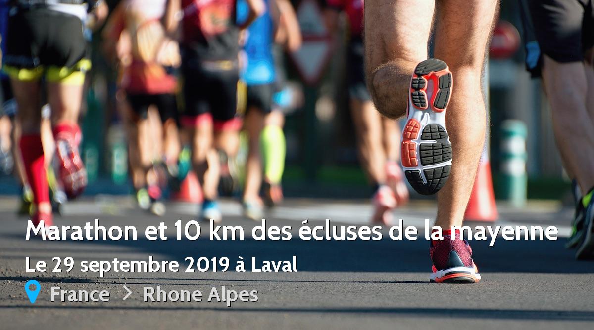 Marathon et 10 km des écluses de la mayenne 2019 ⇒ Résultats